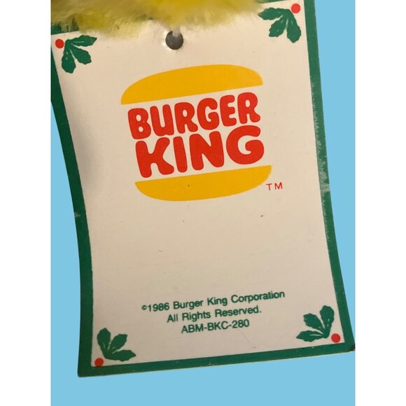 Crayola Burger King Plush Yellow Teddy Bear 1986 Vintage - Picture 2 of 12
